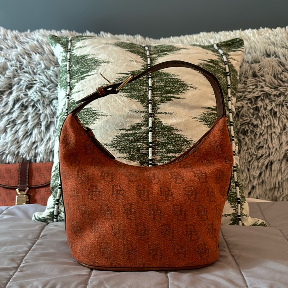 CLASSIC DOONEY & BOURKE Monogram Hobo Bag Excellent Condition!